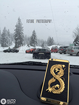 Aventador's caught by surprise in a snow storm 